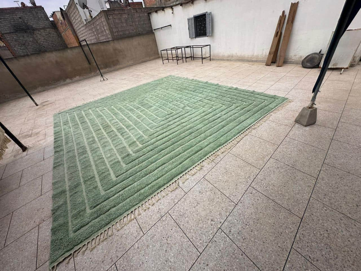 Custom Order: Green Haven Rug – 15' x 15' (Final 50% Balance)