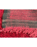 Deep Red Vintage Moroccan Shag Rug | 5 x 7