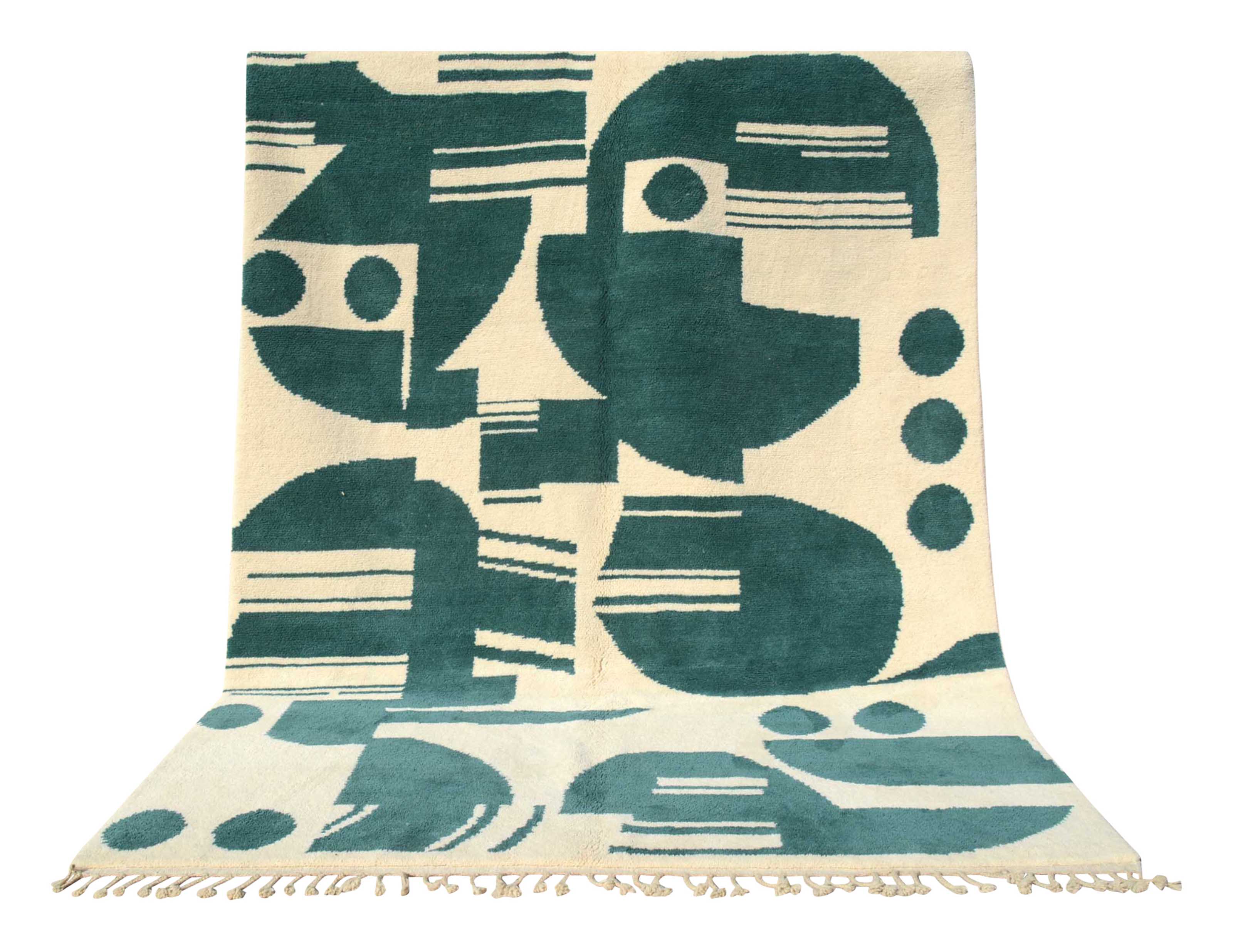 Discover Modern Azure: A Contemporary Teal Rug for Stylish Living Spaces