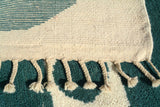 Discover Modern Azure: A Contemporary Teal Rug for Stylish Living Spaces