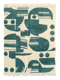 Discover Modern Azure: A Contemporary Teal Rug for Stylish Living Spaces