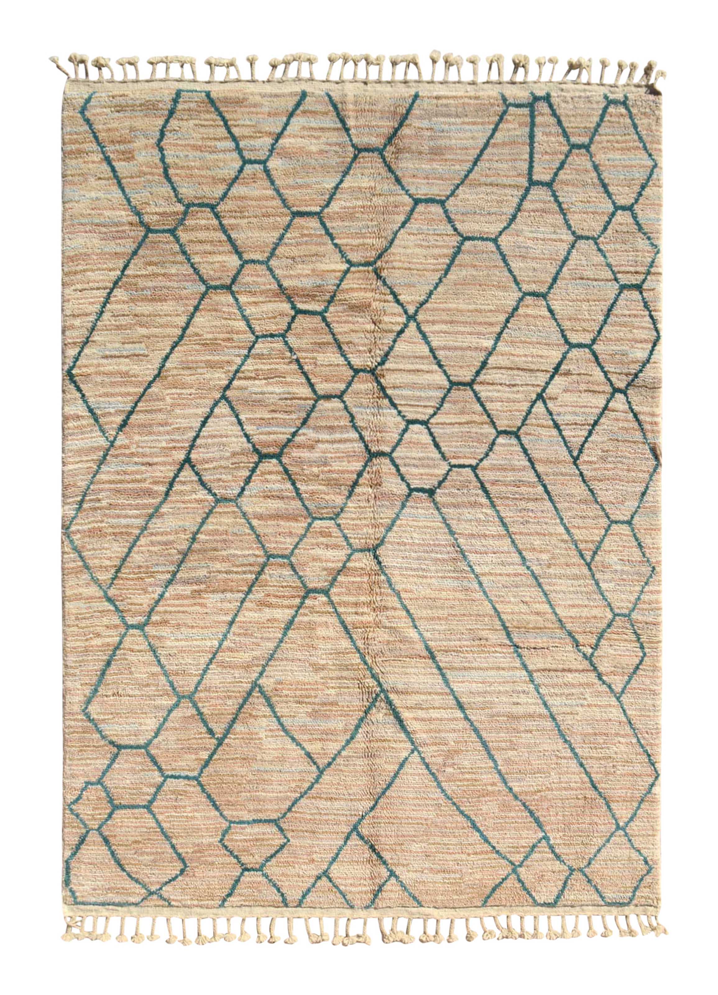 Discover Tranquility with our Moroccan Lagoon Handmade Rug Collection