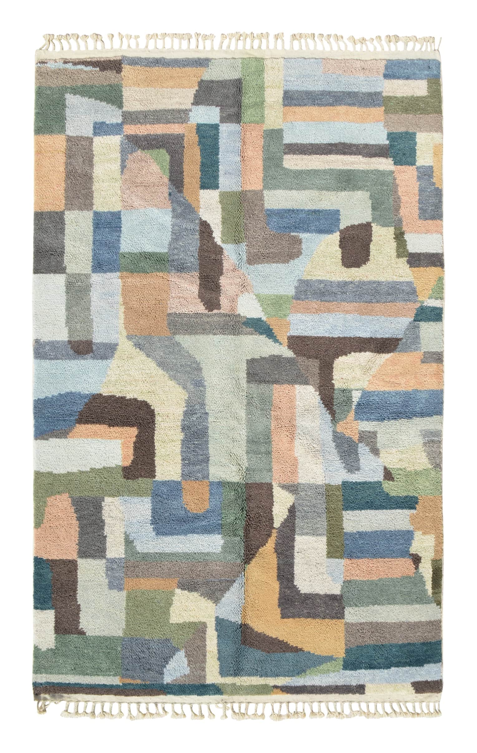 Earthscape – Modern Handmade Moroccan Rug | Artisan Geometric Berber Design