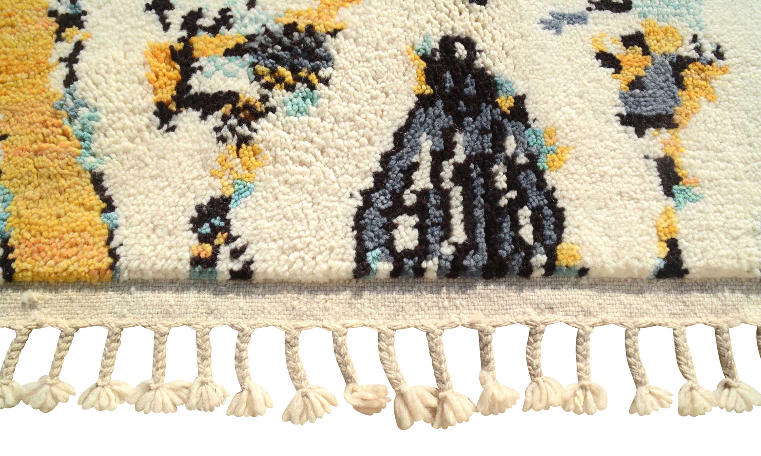 EcoRings - Sustainable Green Circles Handwoven Rug | Illuminate Collective