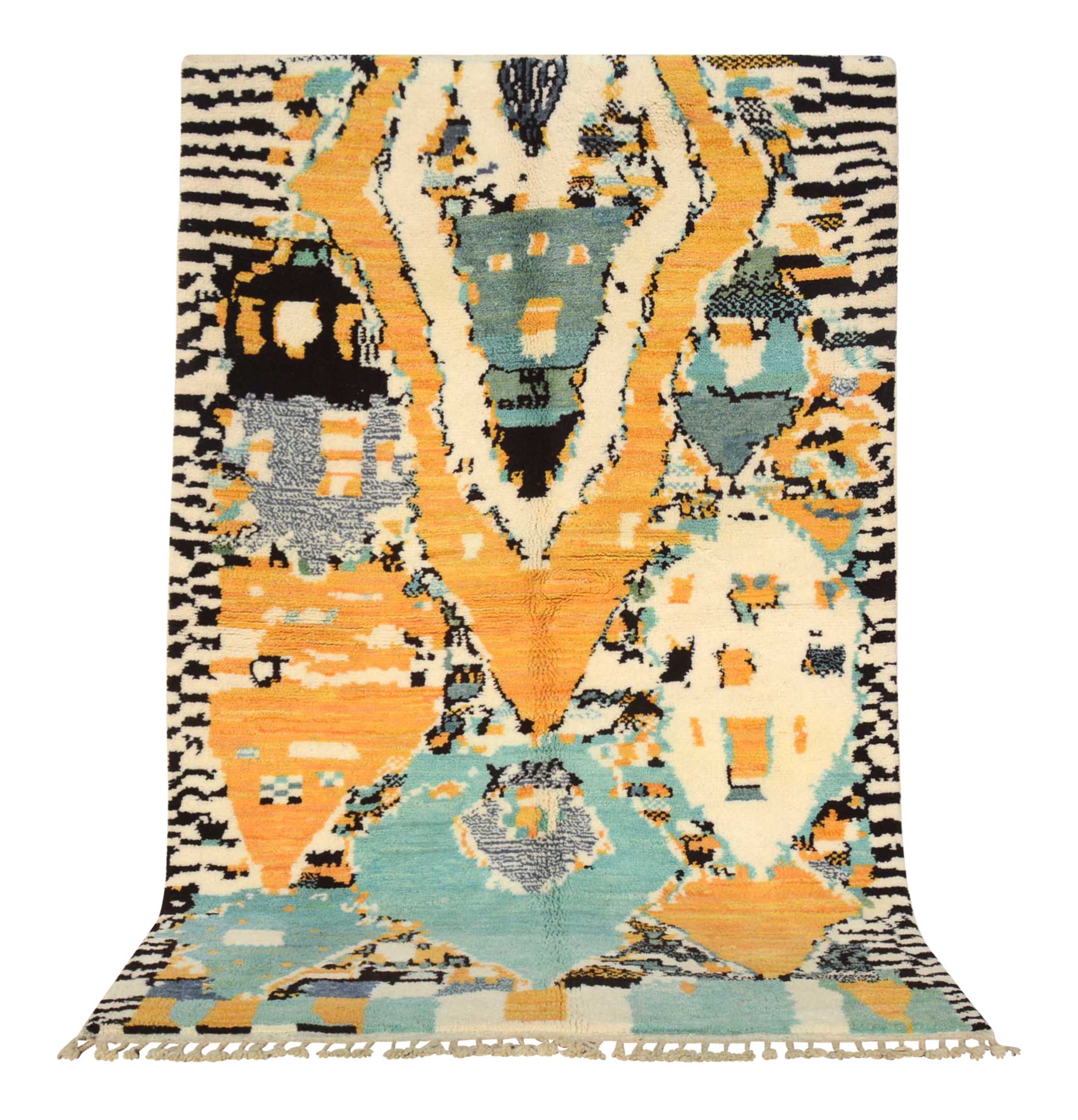 EcoRings - Sustainable Green Circles Handwoven Rug | Illuminate Collective