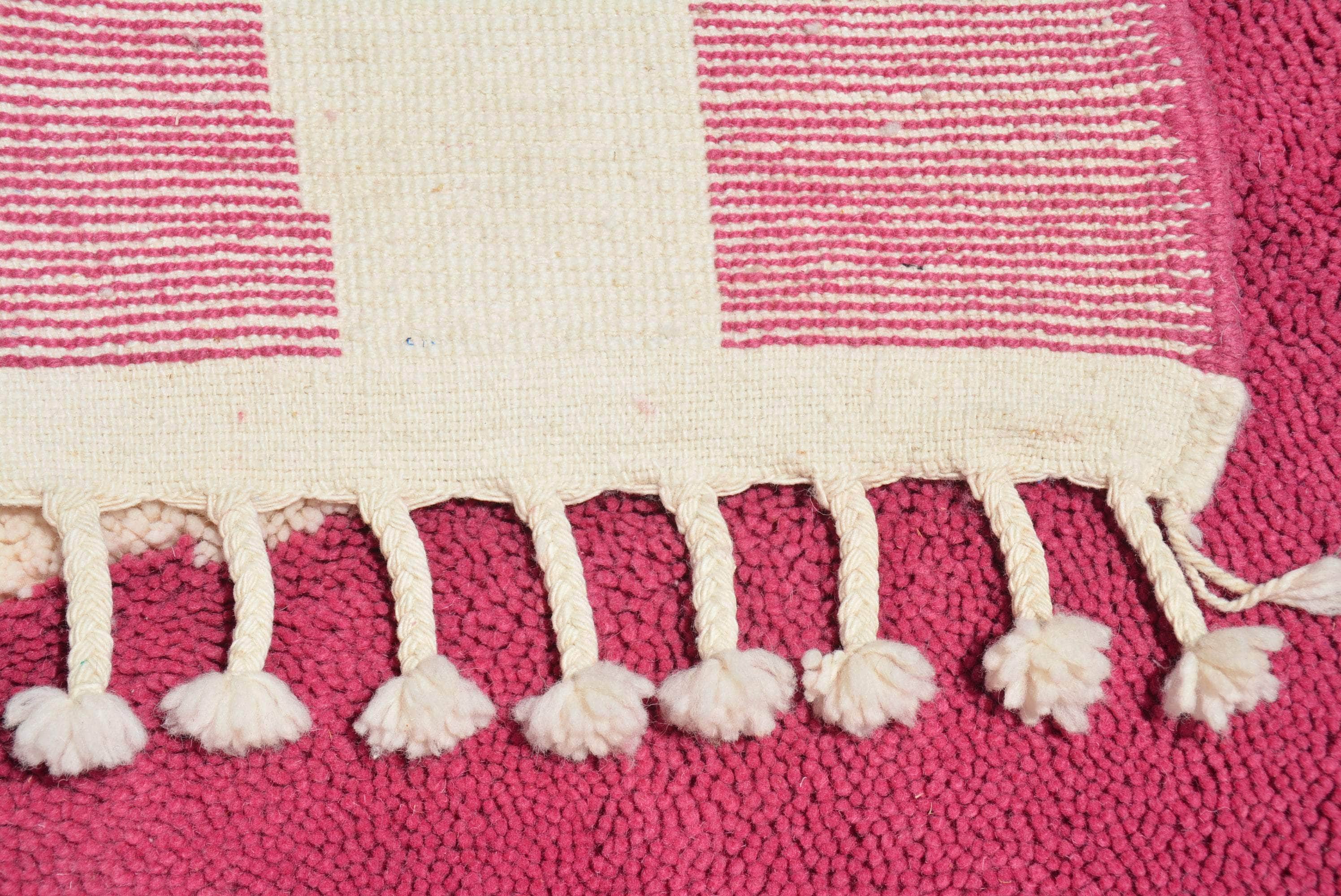 Elegant Fusion: Handmade Moroccan Rug | Artisan Crafted Luxury