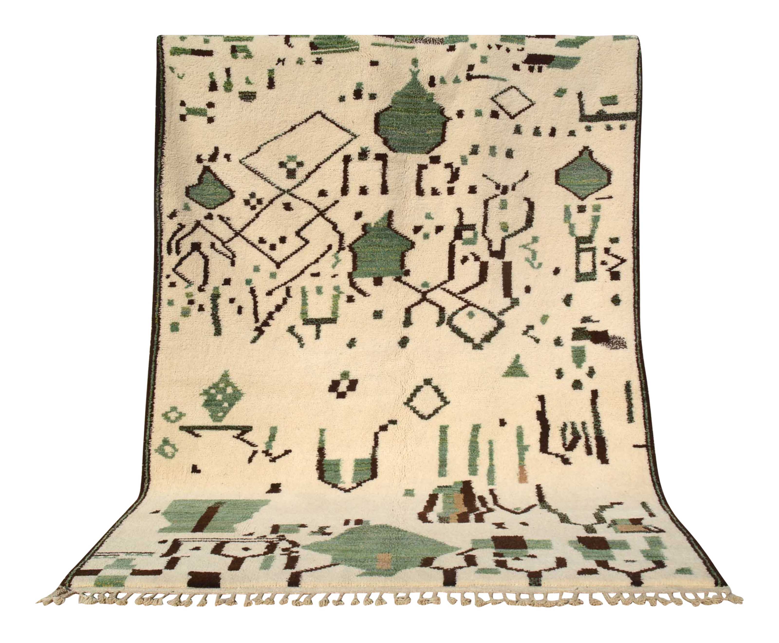 Evergreen - Refreshing Green Beni Rug | Illuminate Collective