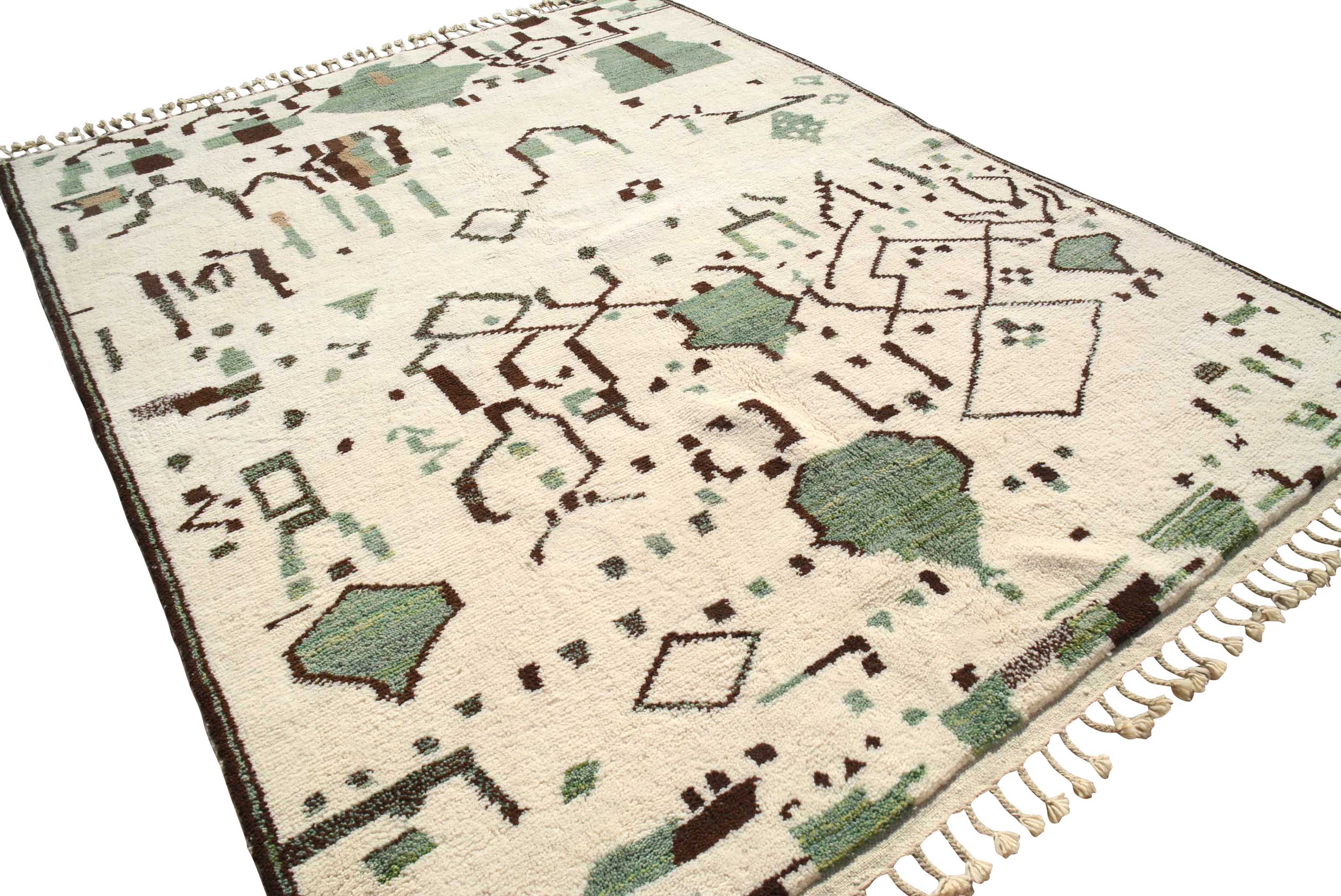 Evergreen - Refreshing Green Beni Rug | Illuminate Collective