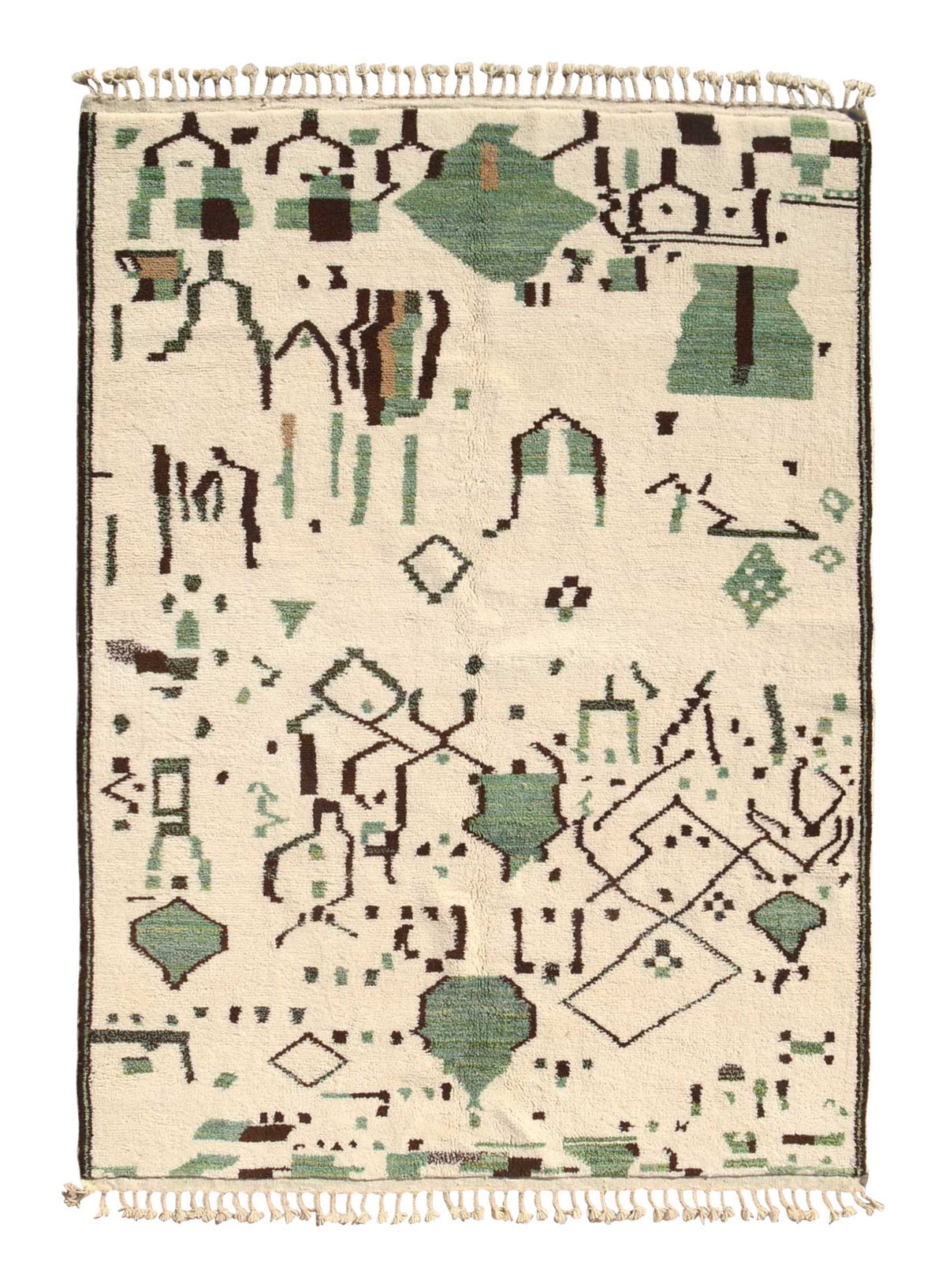 Evergreen - Refreshing Green Beni Rug | Illuminate Collective