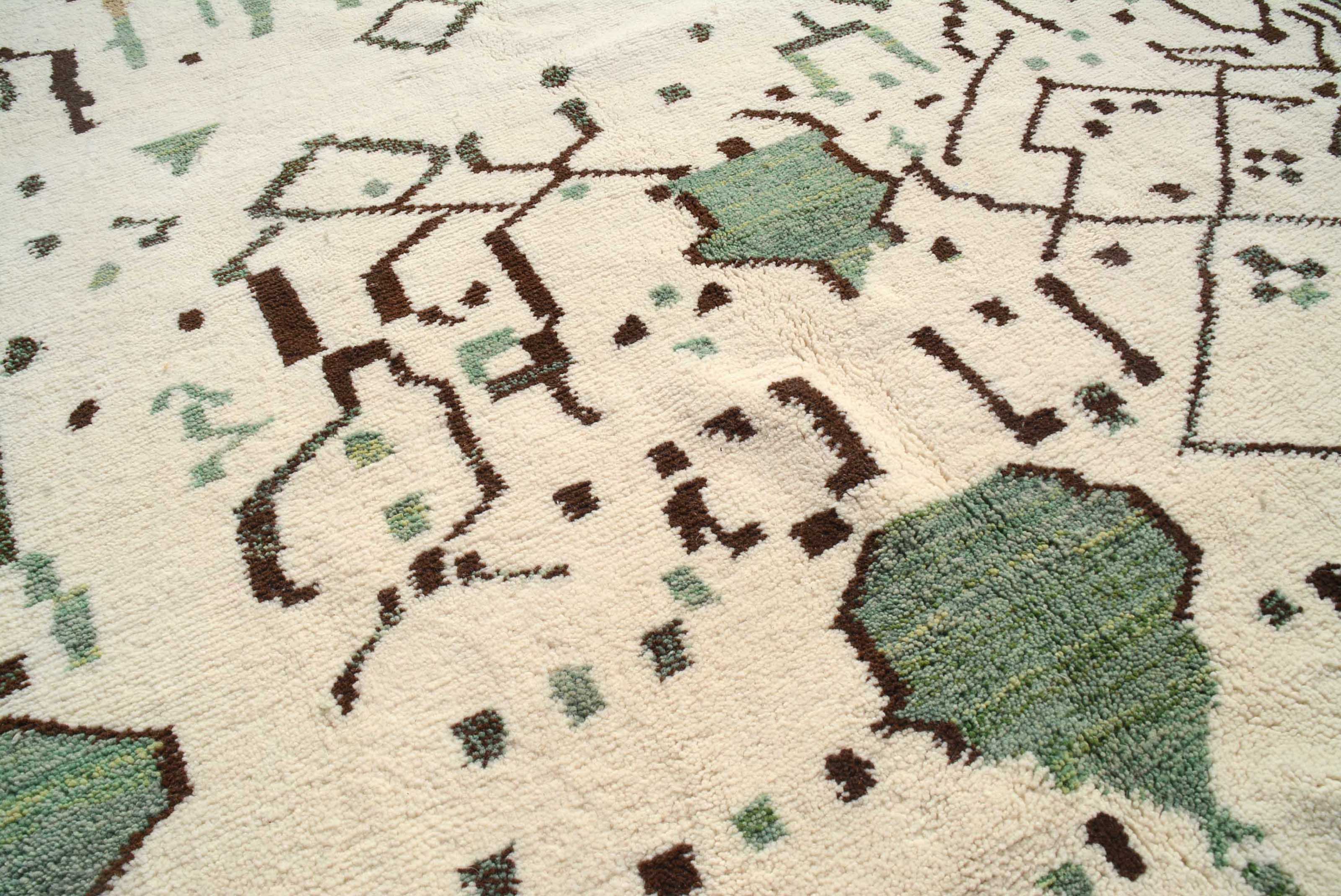 Evergreen - Refreshing Green Beni Rug | Illuminate Collective