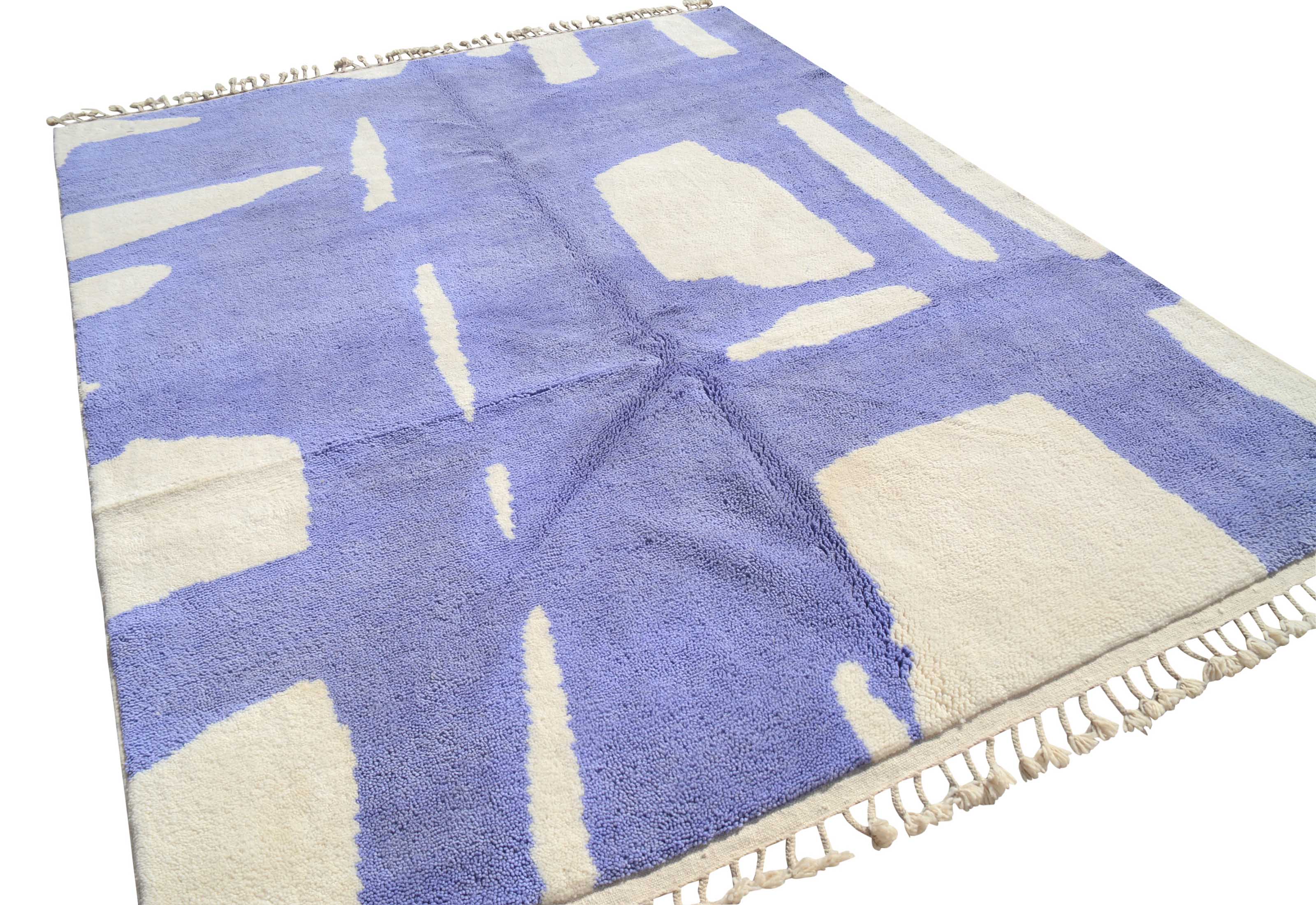 Experience Luxury with Velvet Dreams - Handmade Purple Modern Rug