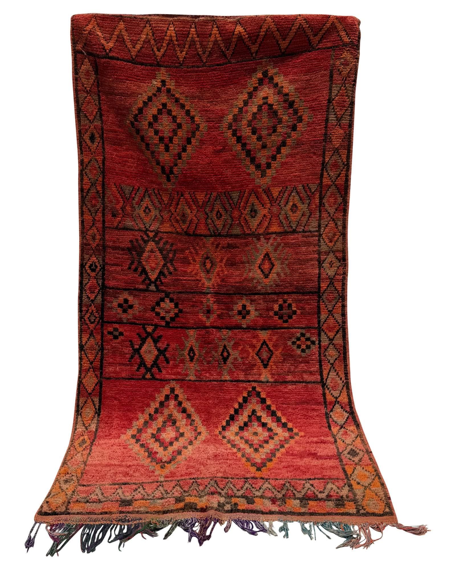 Faded Terracotta Vintage Moroccan Rug | 4x8