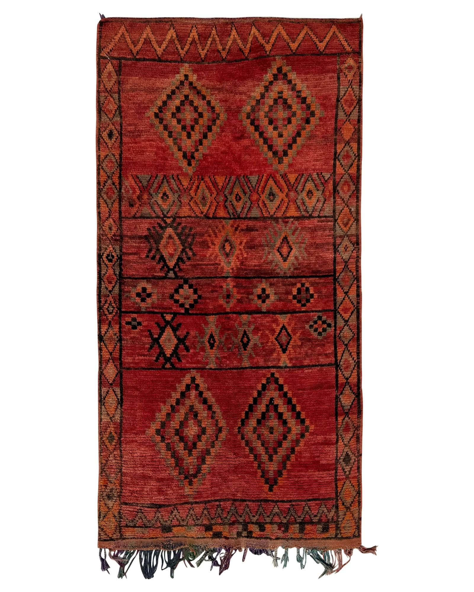 Faded Terracotta Vintage Moroccan Rug | 4x8