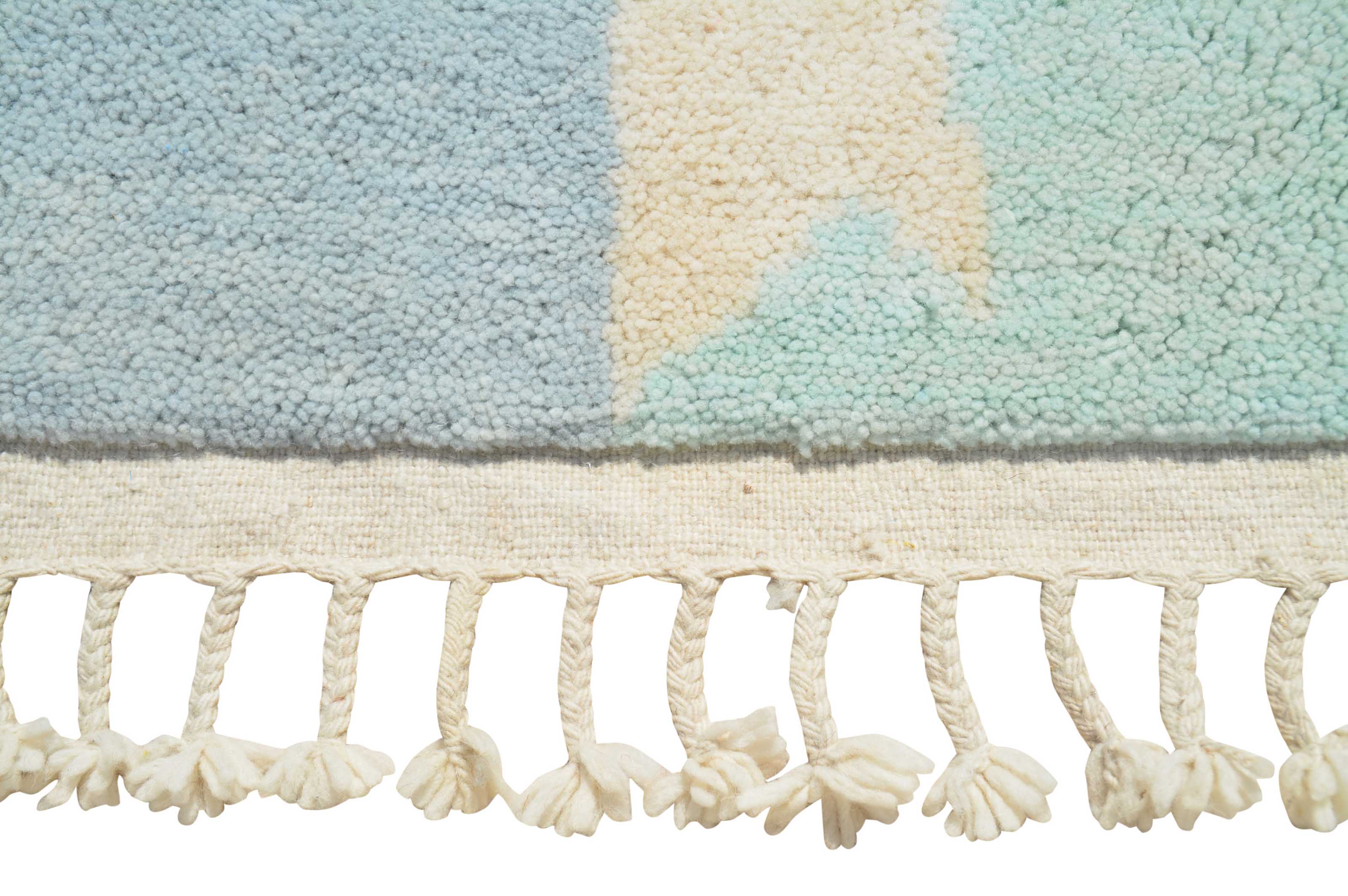 Forest | 6'x9' Abstract Green & Blue Nature Moroccan Area Rug