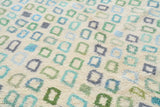 Gems | 7'x9' Blue & Aqua Geometric Diamond Azilal Area Rug