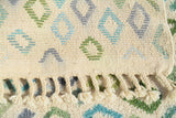 Gems | 7'x9' Blue & Aqua Geometric Diamond Azilal Area Rug
