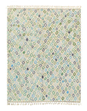 Gems | 7'x9' Blue & Aqua Geometric Diamond Azilal Area Rug