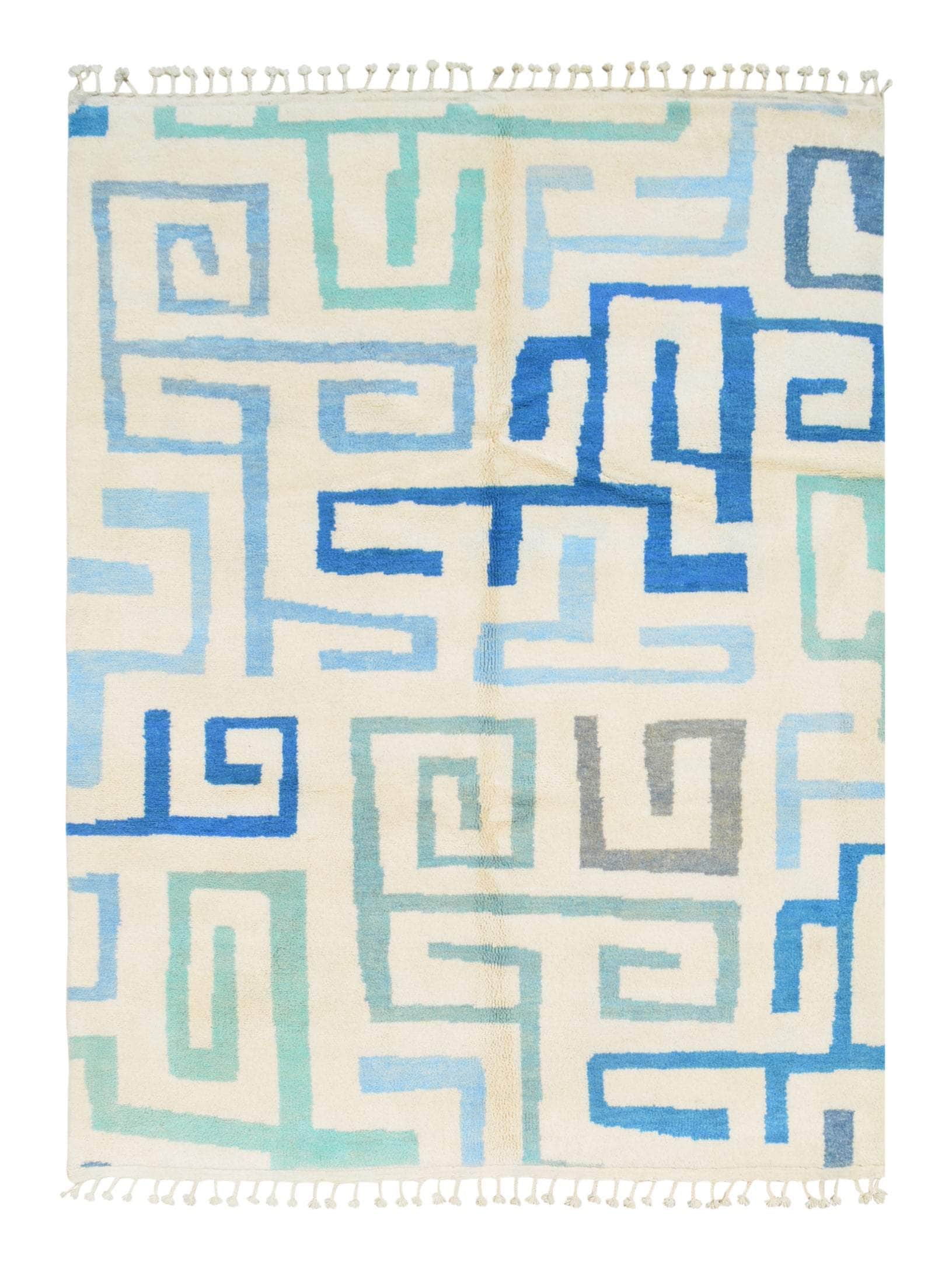 Geometric Rug 8x10 | Oceanic Elegance Rug 