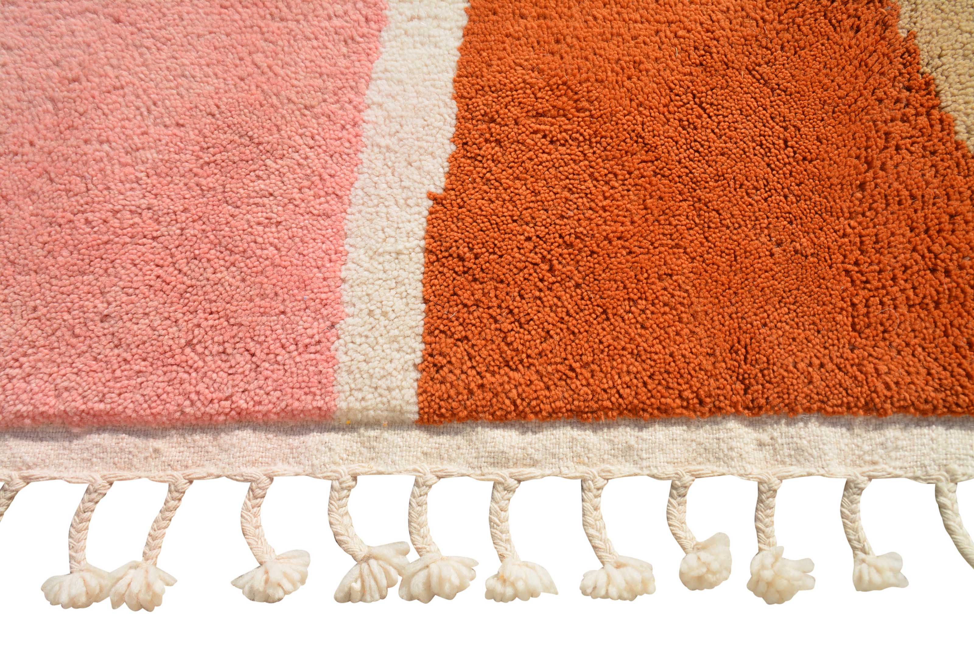 Gilded Rose | 8'x10' Textured Pink & Gold Boujaad Area Rug