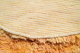 Gleam | 6' Round Golden Orange Plush Boujaad Area Rug