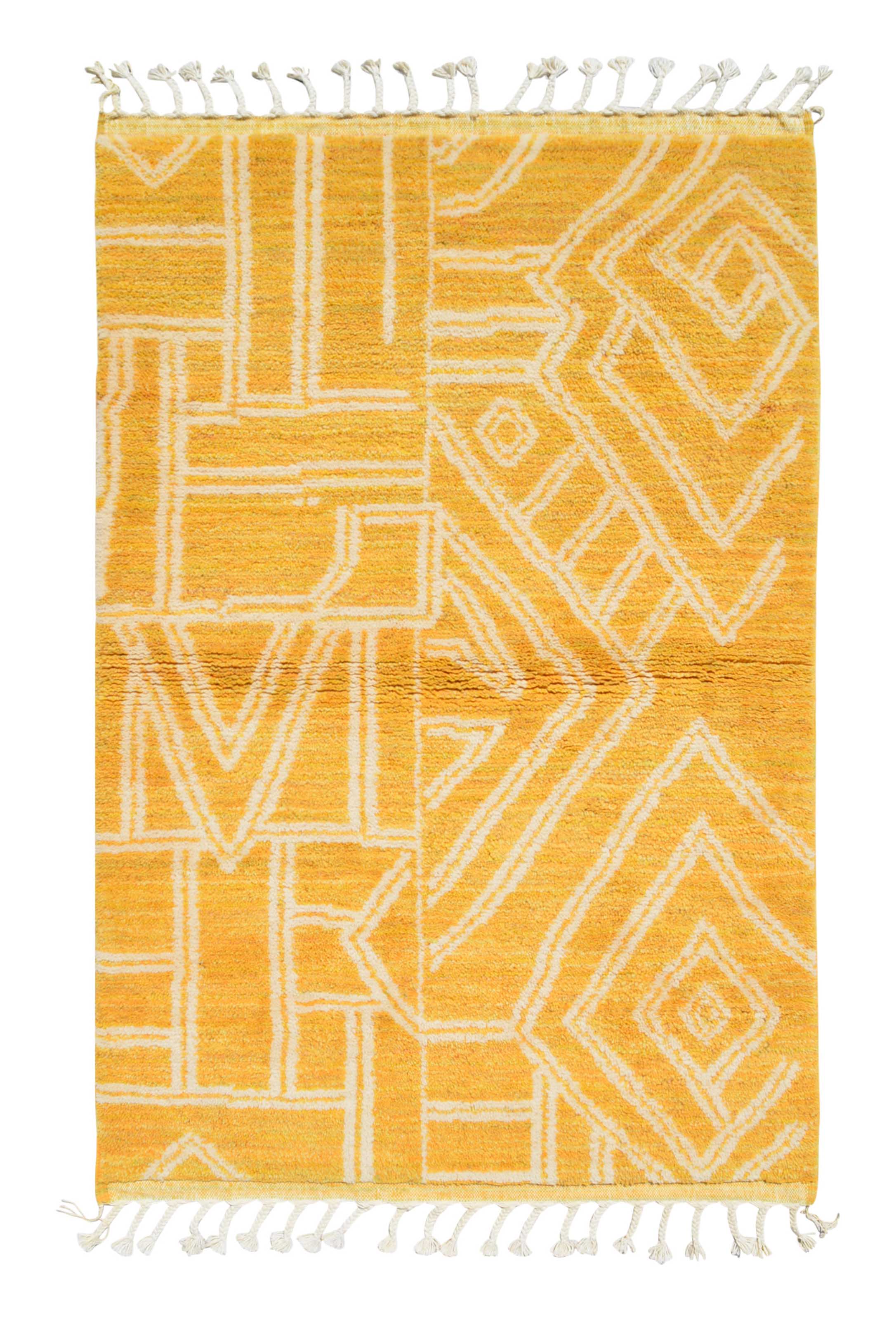 Golden Kuba Rug: Fabulous Design with Rich Color