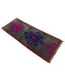 Gray & Pink Vintage Moroccan Runner | 2'5x6'4