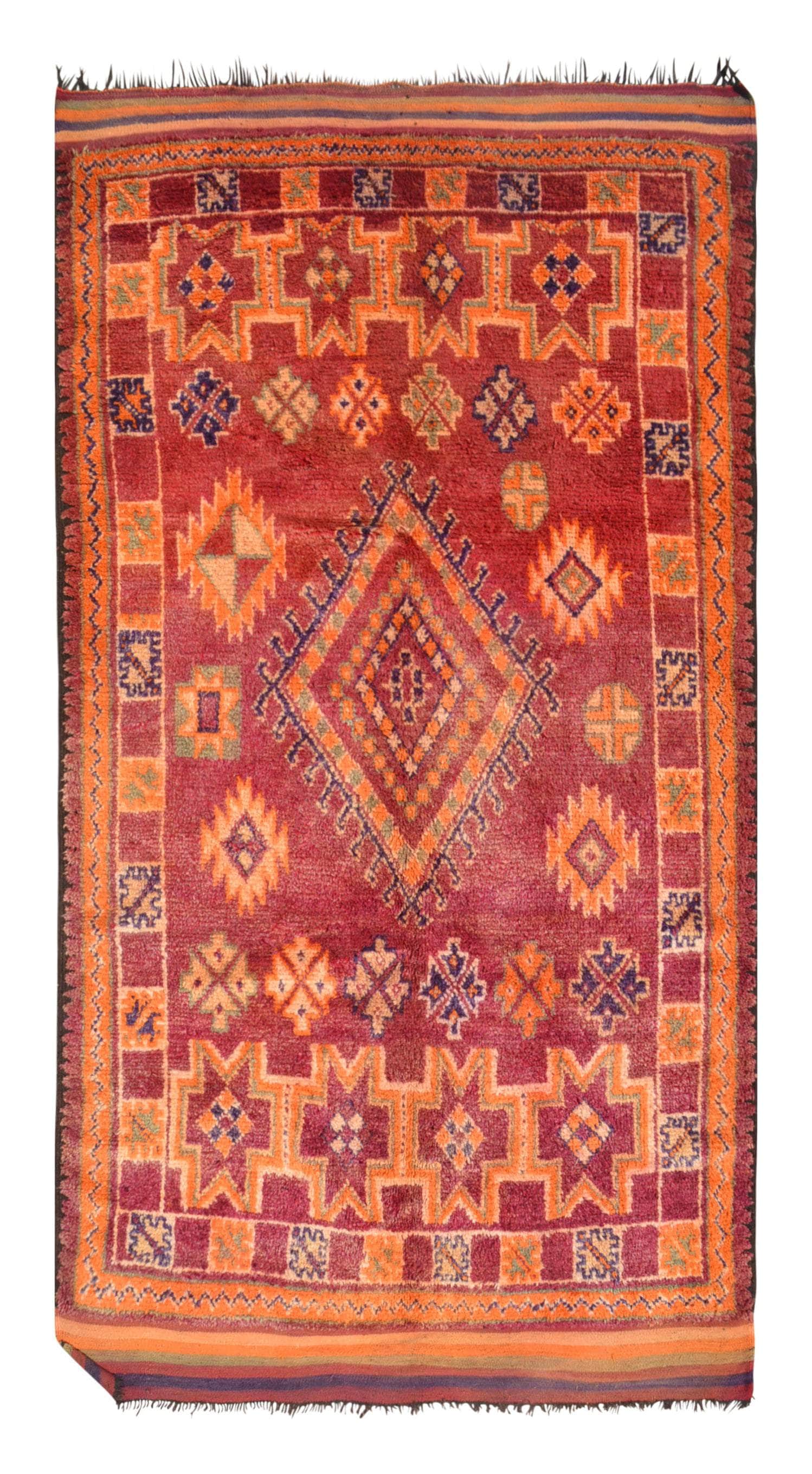 Heritage Treasures | Authentic Vintage Moroccan Rug with Rich History