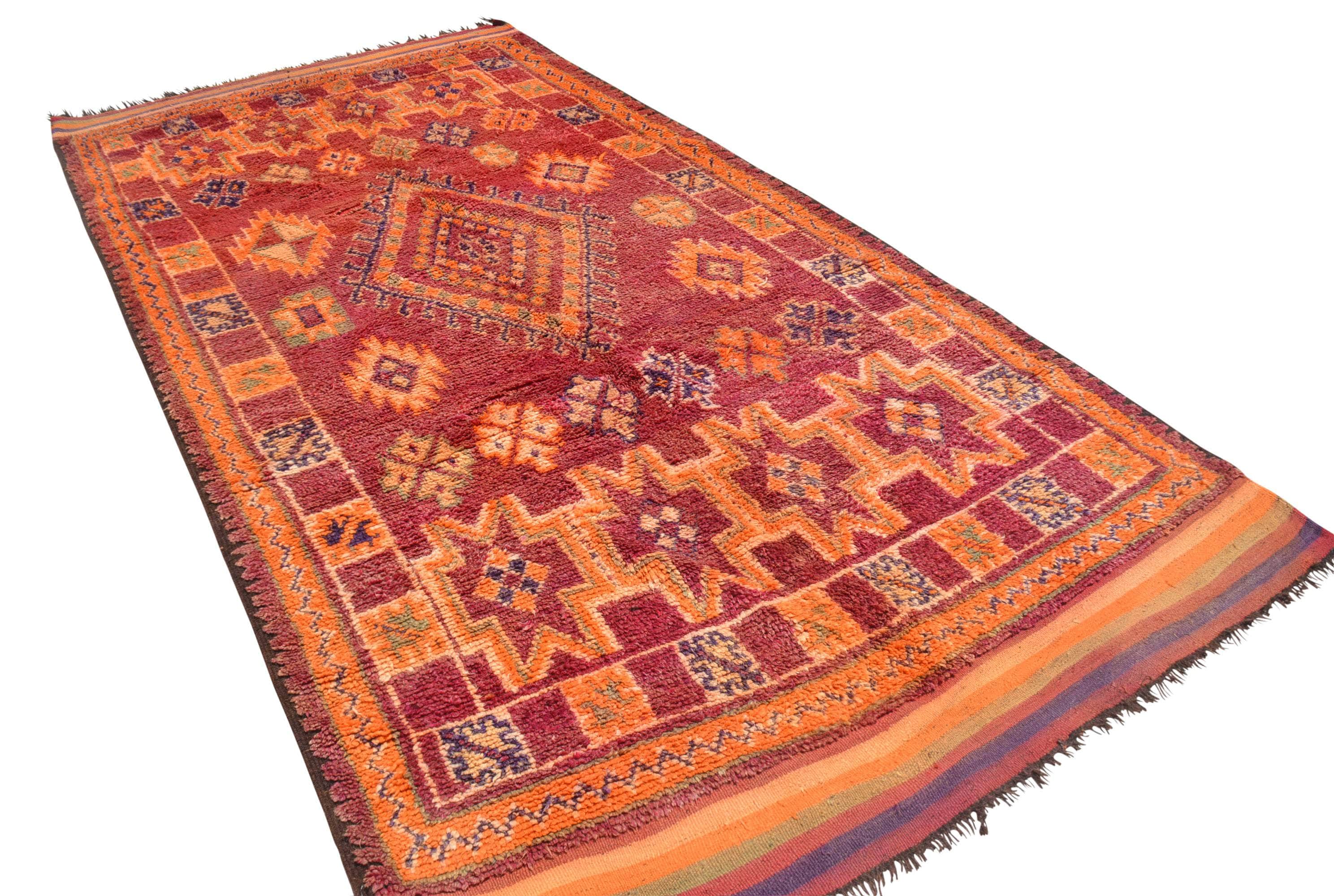 Heritage Treasures | Authentic Vintage Moroccan Rug with Rich History