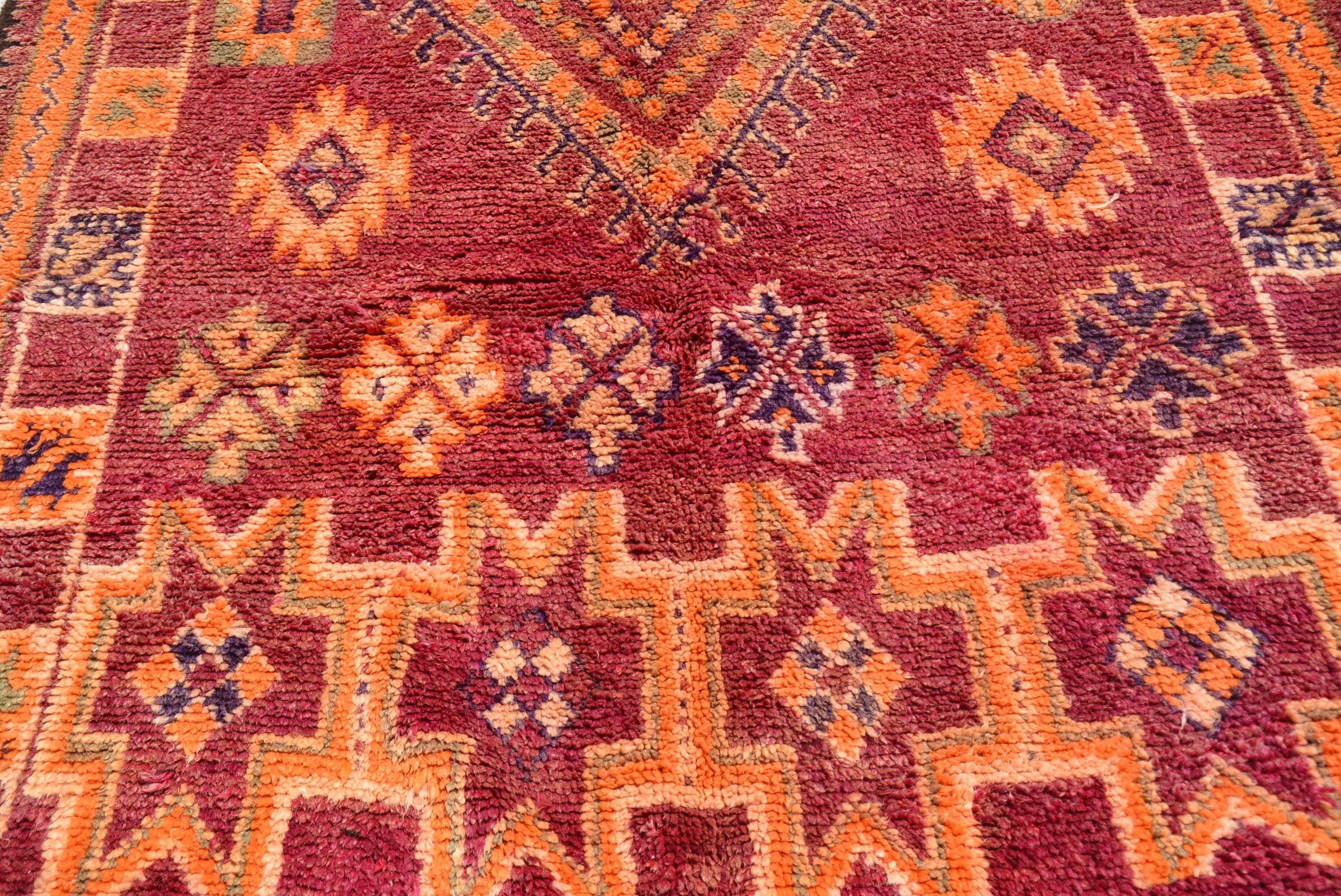 Heritage Treasures | Authentic Vintage Moroccan Rug with Rich History