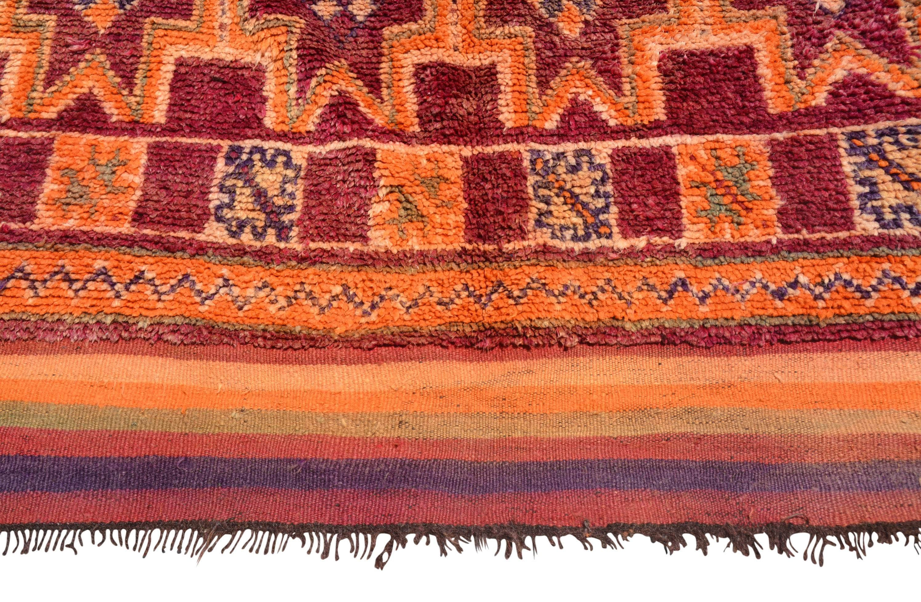 Heritage Treasures | Authentic Vintage Moroccan Rug with Rich History