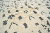 Illusions - Handmade Blue Dot Moroccan Rug for Modern Spaces