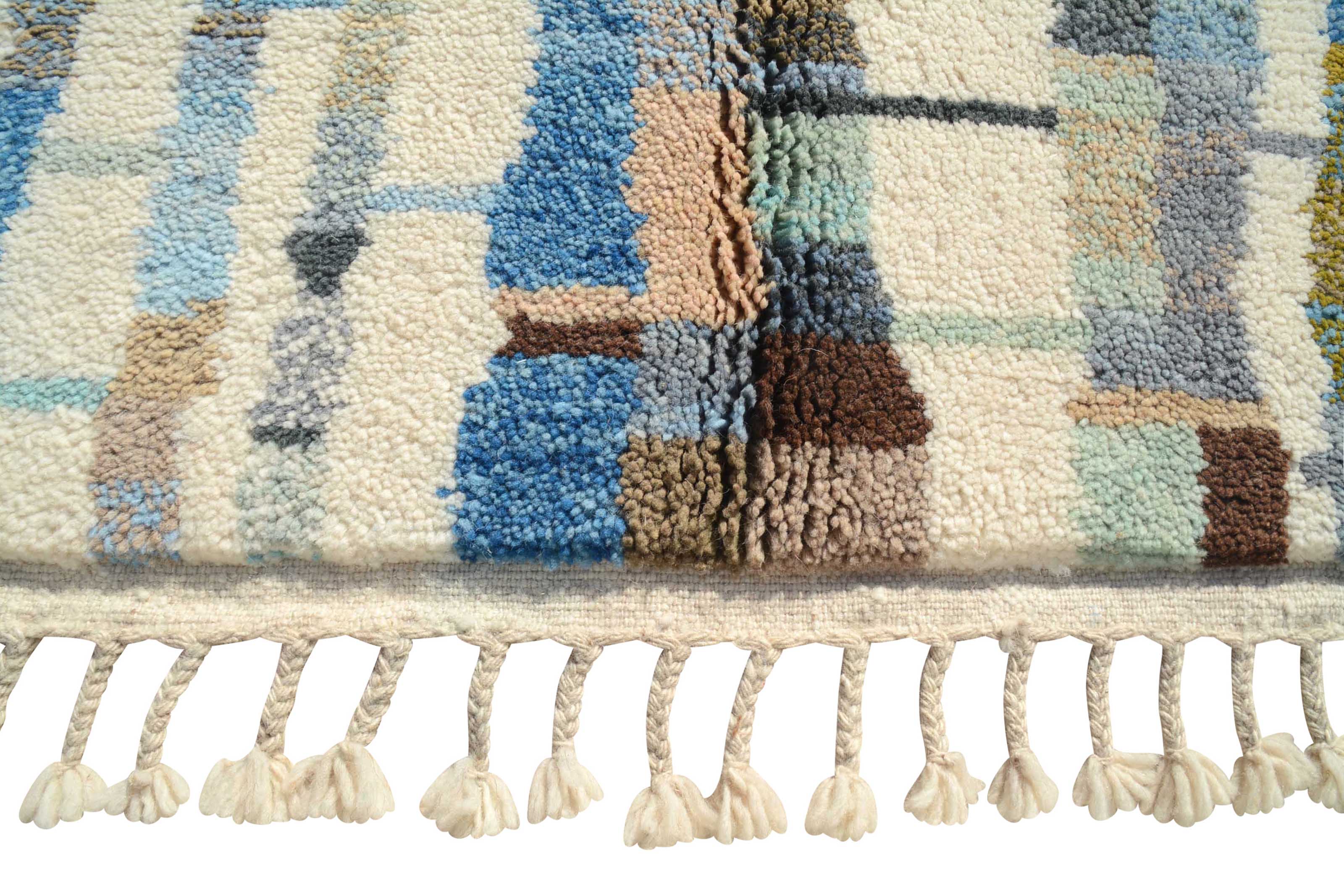 IndigoGlow - Luxurious Blue Azilal Rug for Timeless Elegance | Illuminate Collective