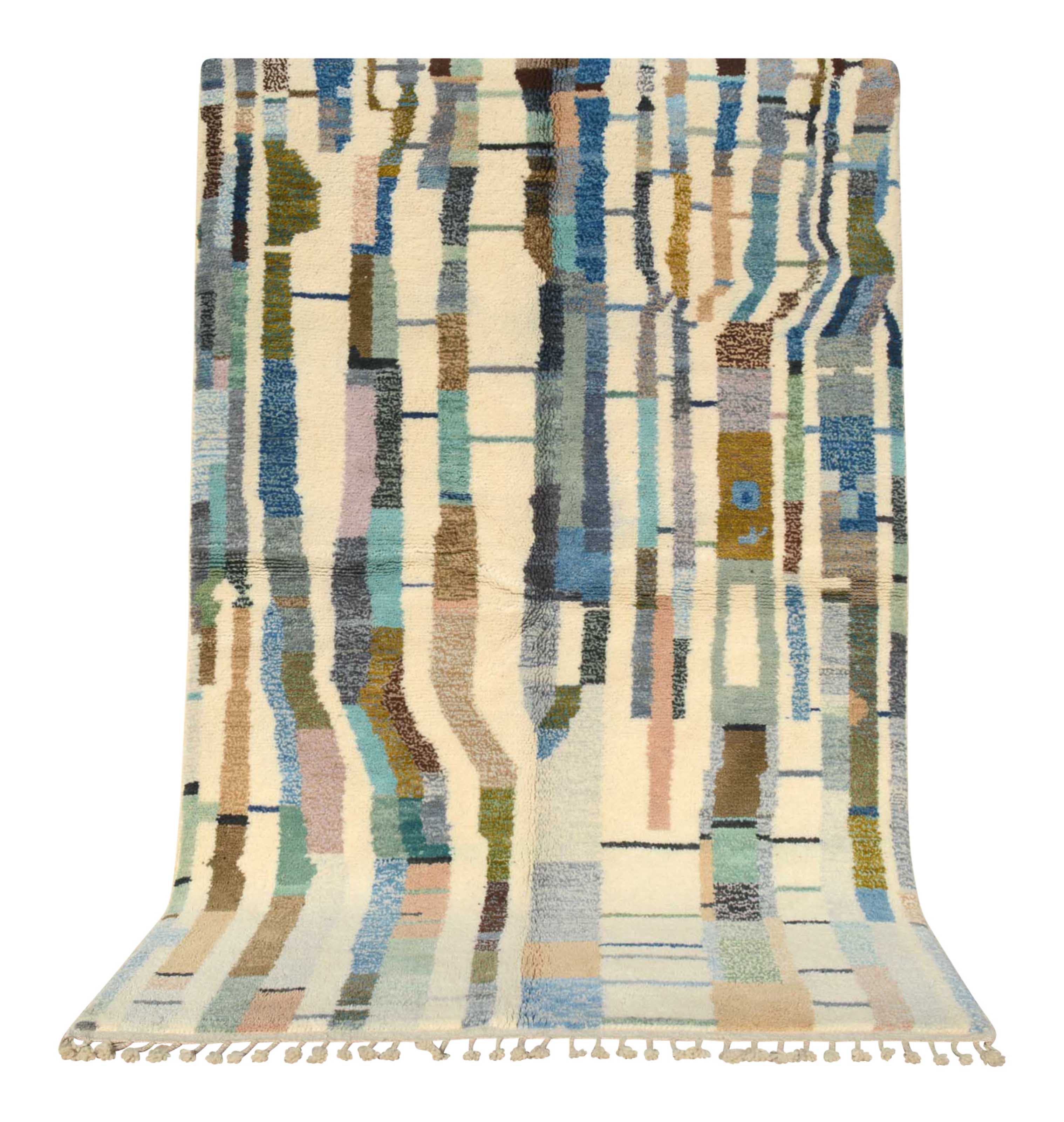 IndigoGlow - Luxurious Blue Azilal Rug for Timeless Elegance | Illuminate Collective