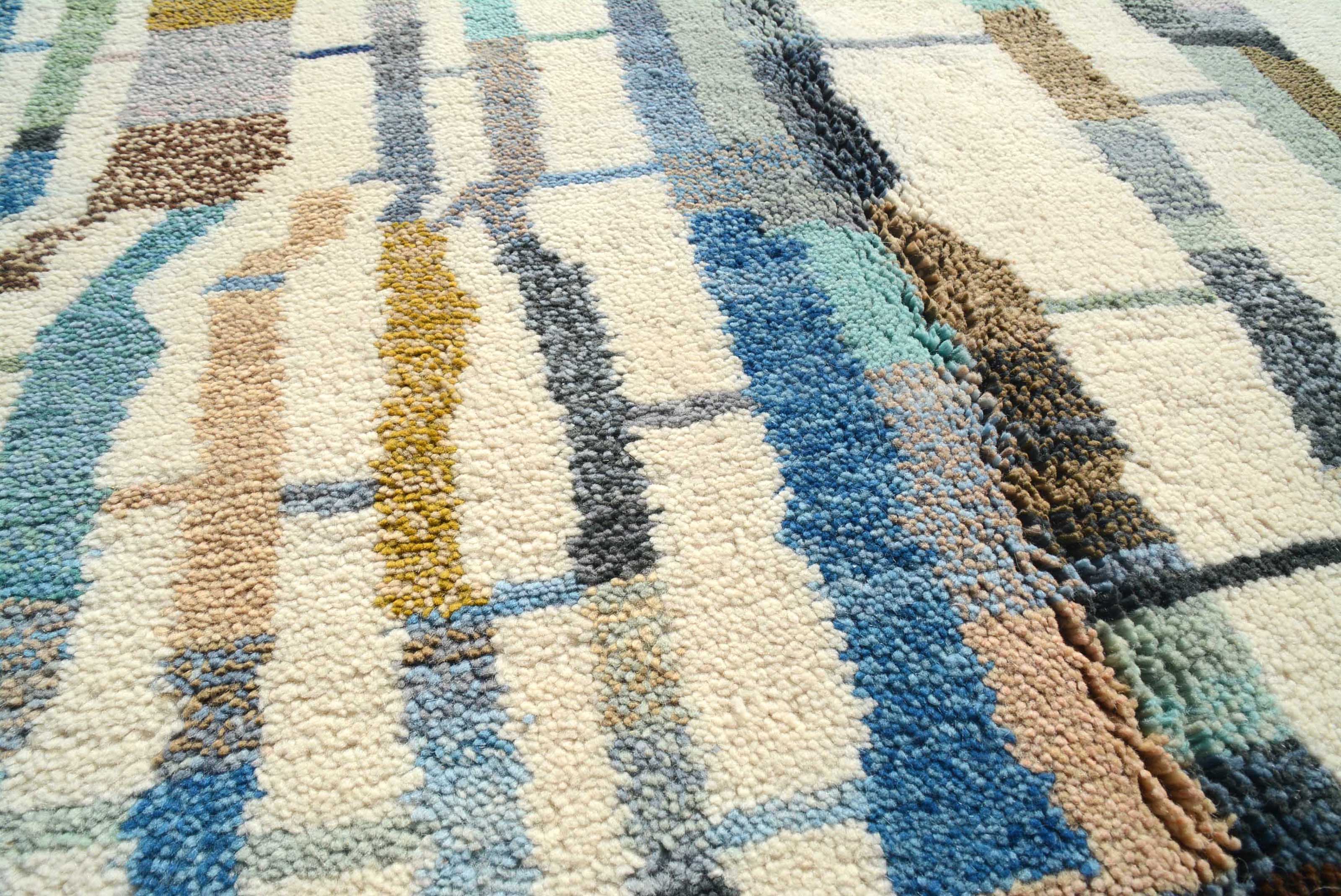 IndigoGlow - Luxurious Blue Azilal Rug for Timeless Elegance | Illuminate Collective