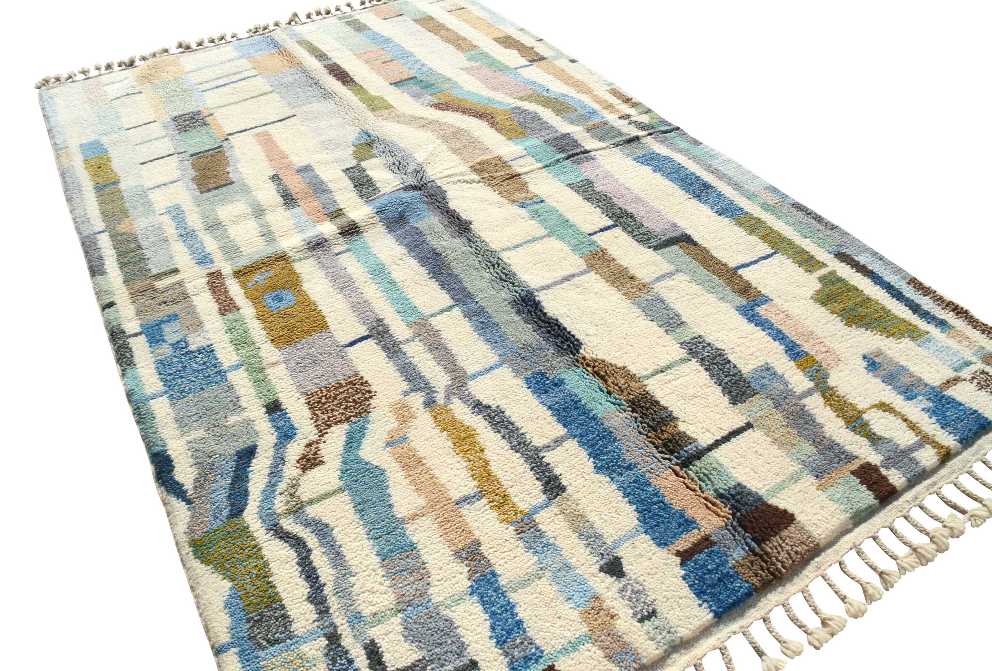 IndigoGlow - Luxurious Blue Azilal Rug for Timeless Elegance | Illuminate Collective