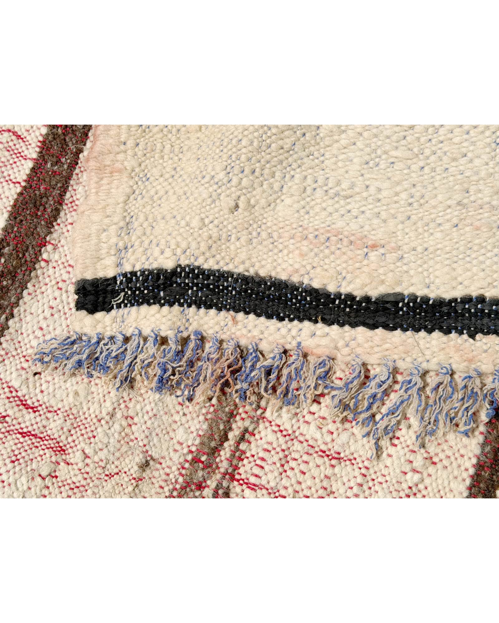 Ivory Striped Vintage Moroccan Flatweave | 6x9