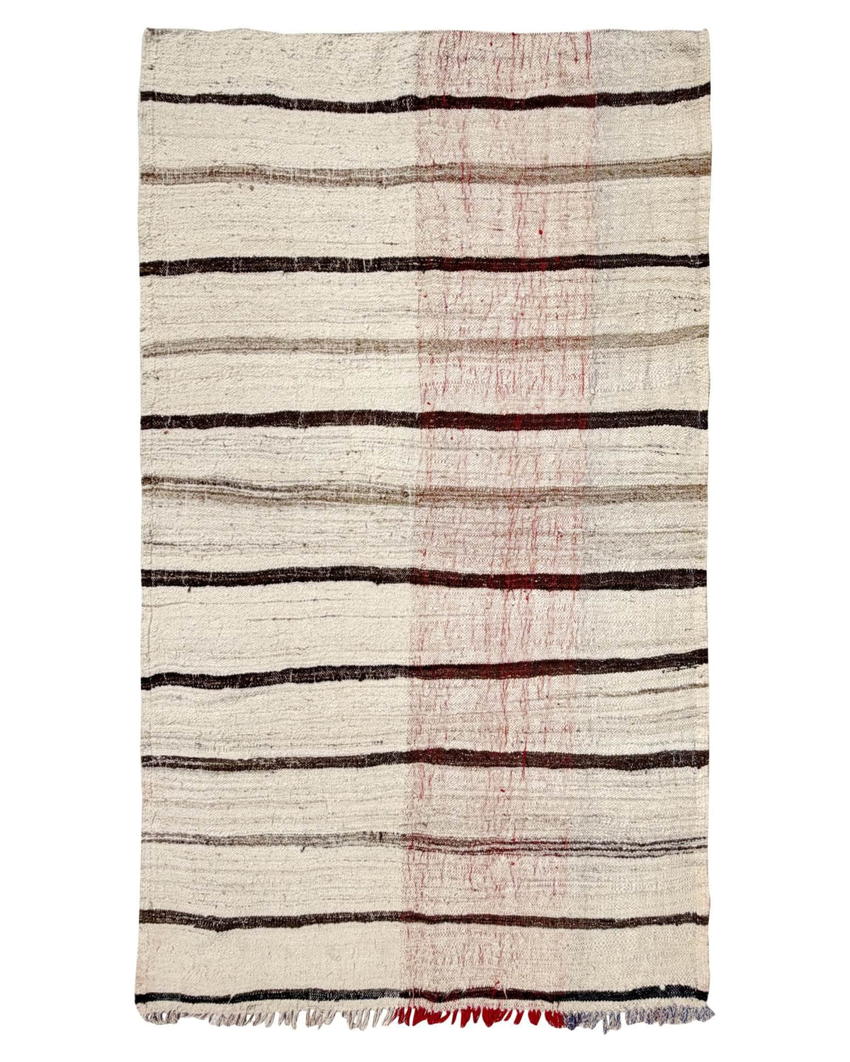 Ivory Striped Vintage Moroccan Flatweave | 6x9