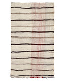Ivory Striped Vintage Moroccan Flatweave | 6x9