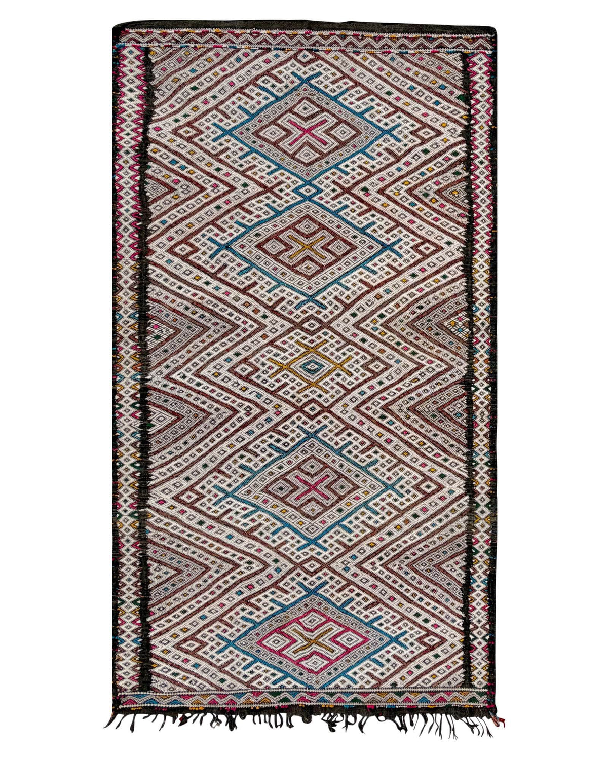 Ivory Vintage Moroccan Flatweave | 5'1 x 9'7