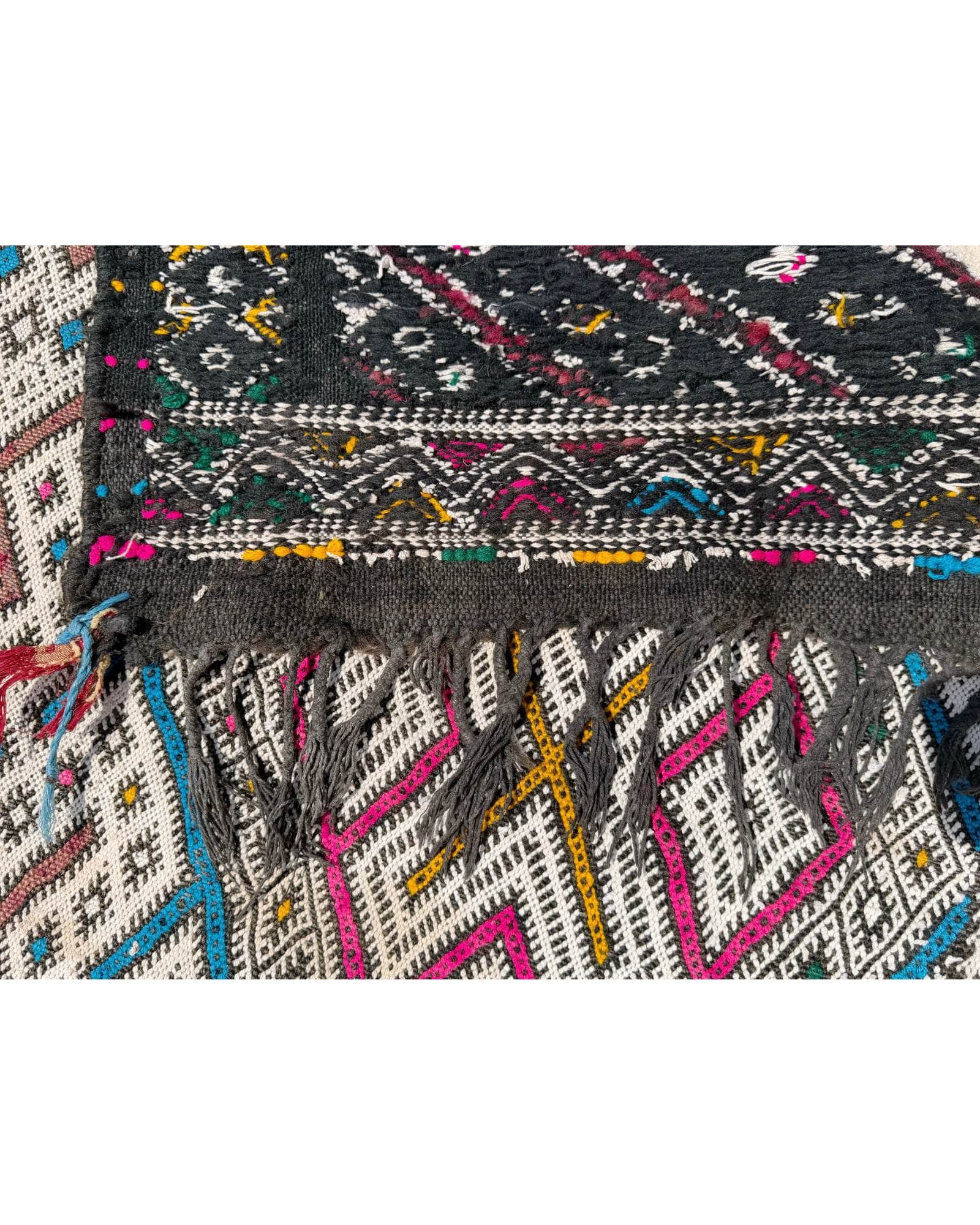 Ivory Vintage Moroccan Flatweave | 5'1 x 9'7