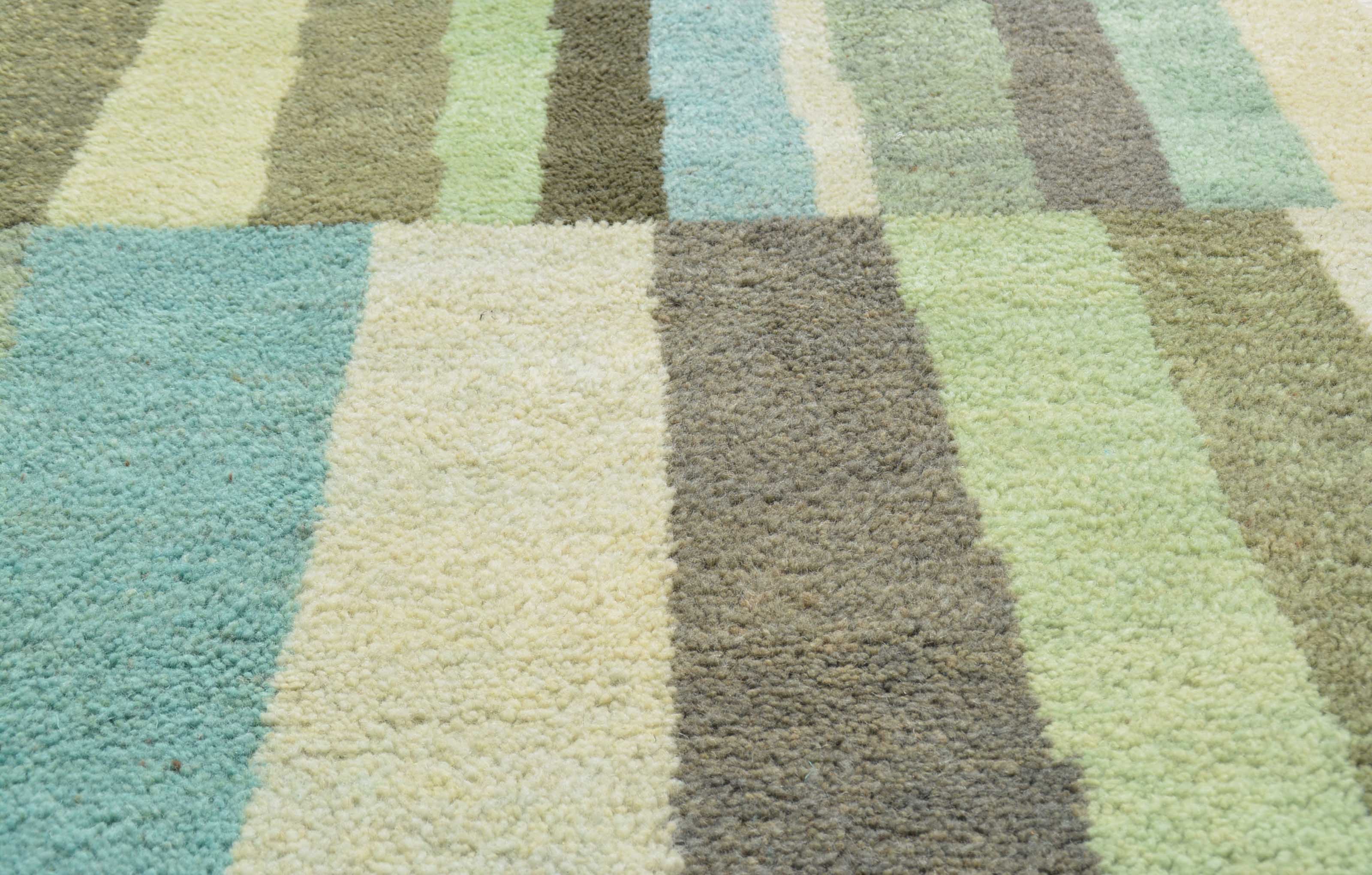 Lush Green Modern Rug - Nature's Lines | Illuminate Collective