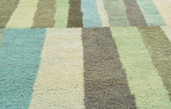 Lush Green Modern Rug - Nature's Lines | Illuminate Collective