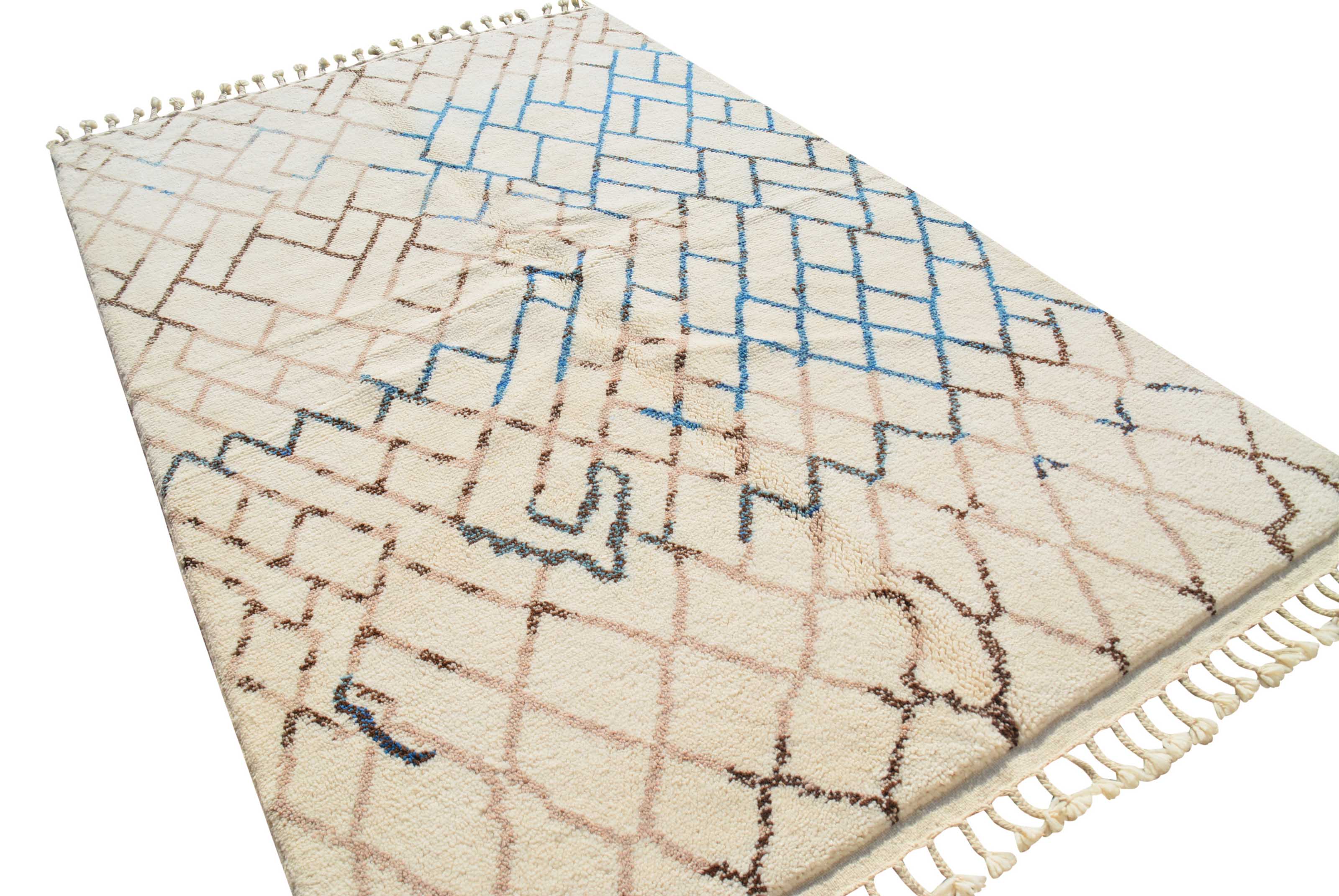 Luxury Blue Net Rug - Atlantico by Illuminate Collective