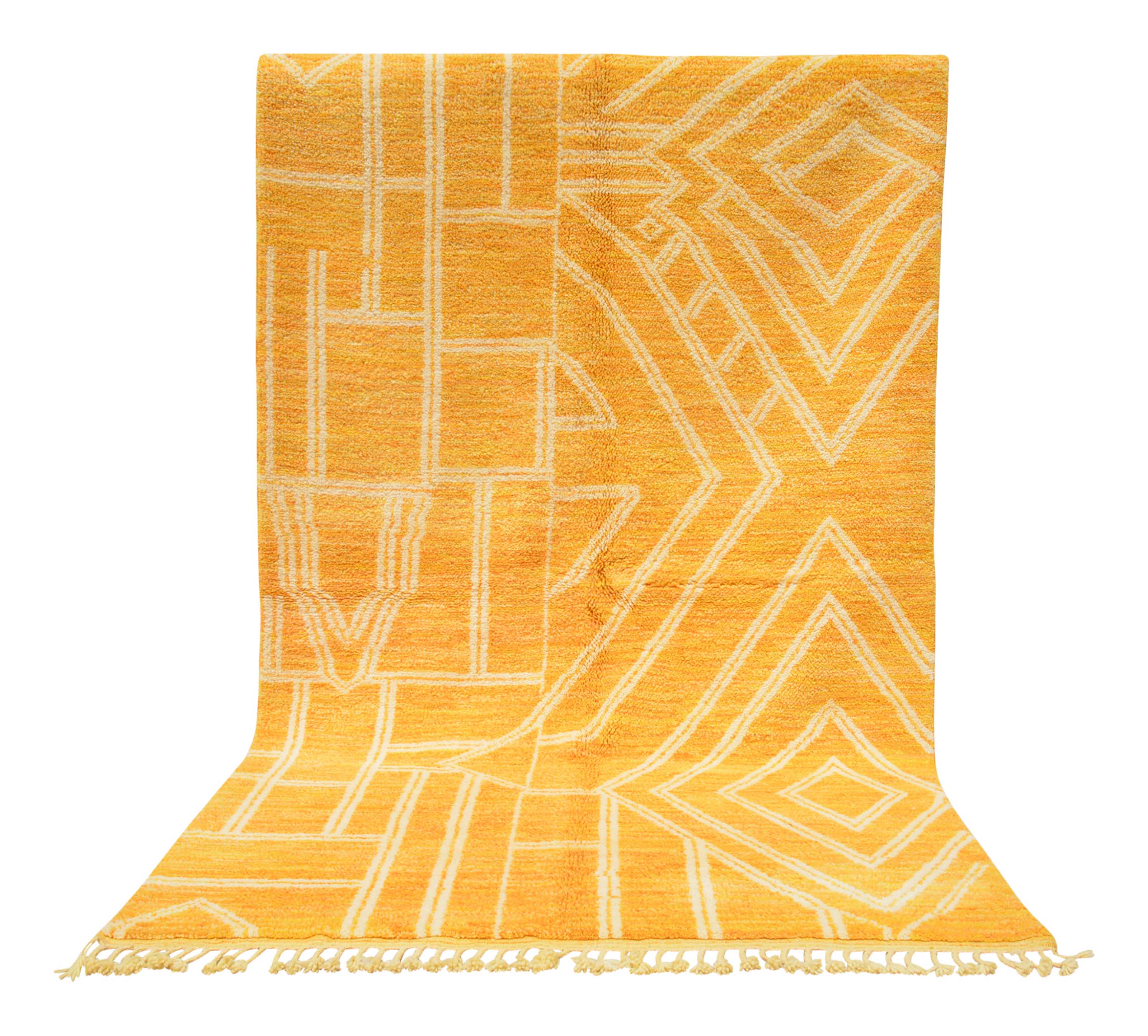 Mellow Yellow Modern Area Rug - Contemporary Warmth | Illuminate Collective