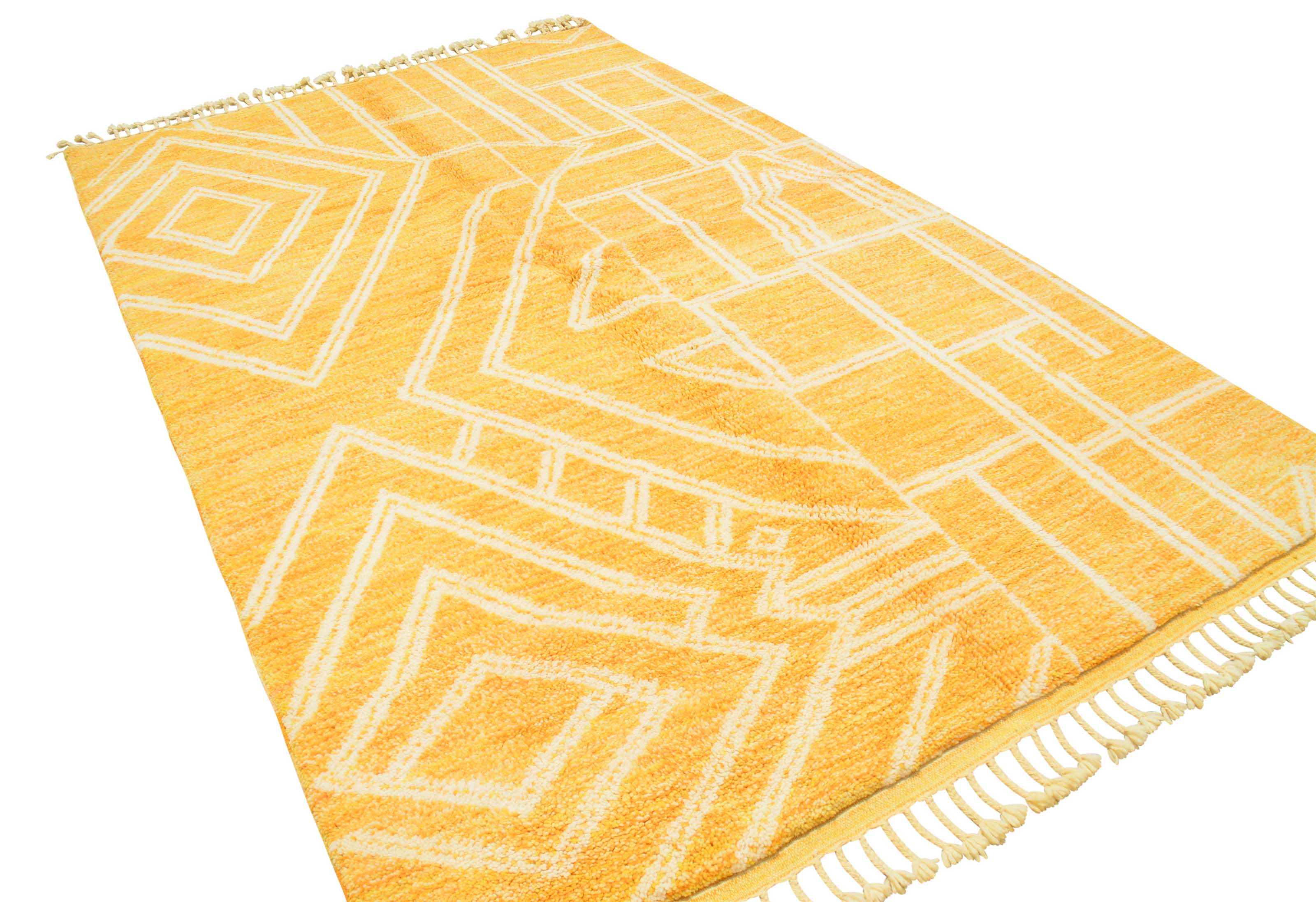 Mellow Yellow Modern Area Rug - Contemporary Warmth | Illuminate Collective