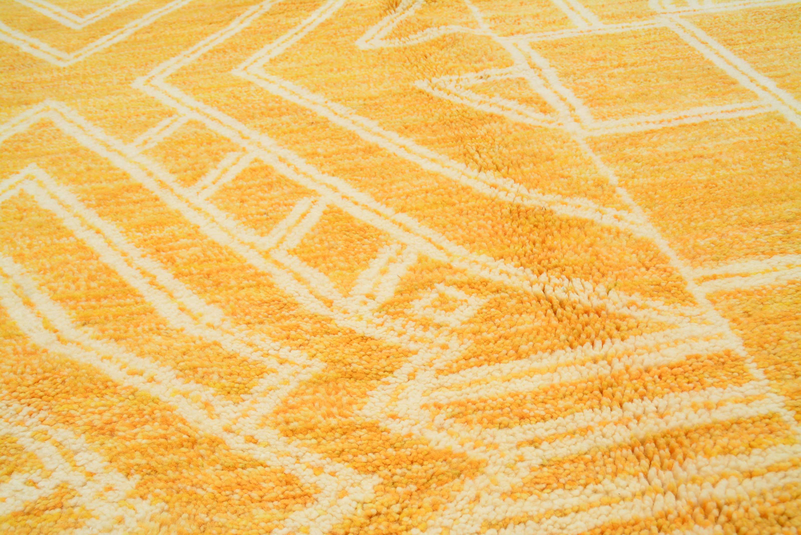 Mellow Yellow Modern Area Rug - Contemporary Warmth | Illuminate Collective