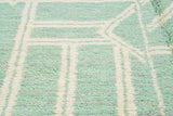 Mint Maze | 5'x8' Mint Green Geometric Moroccan Area Rug
