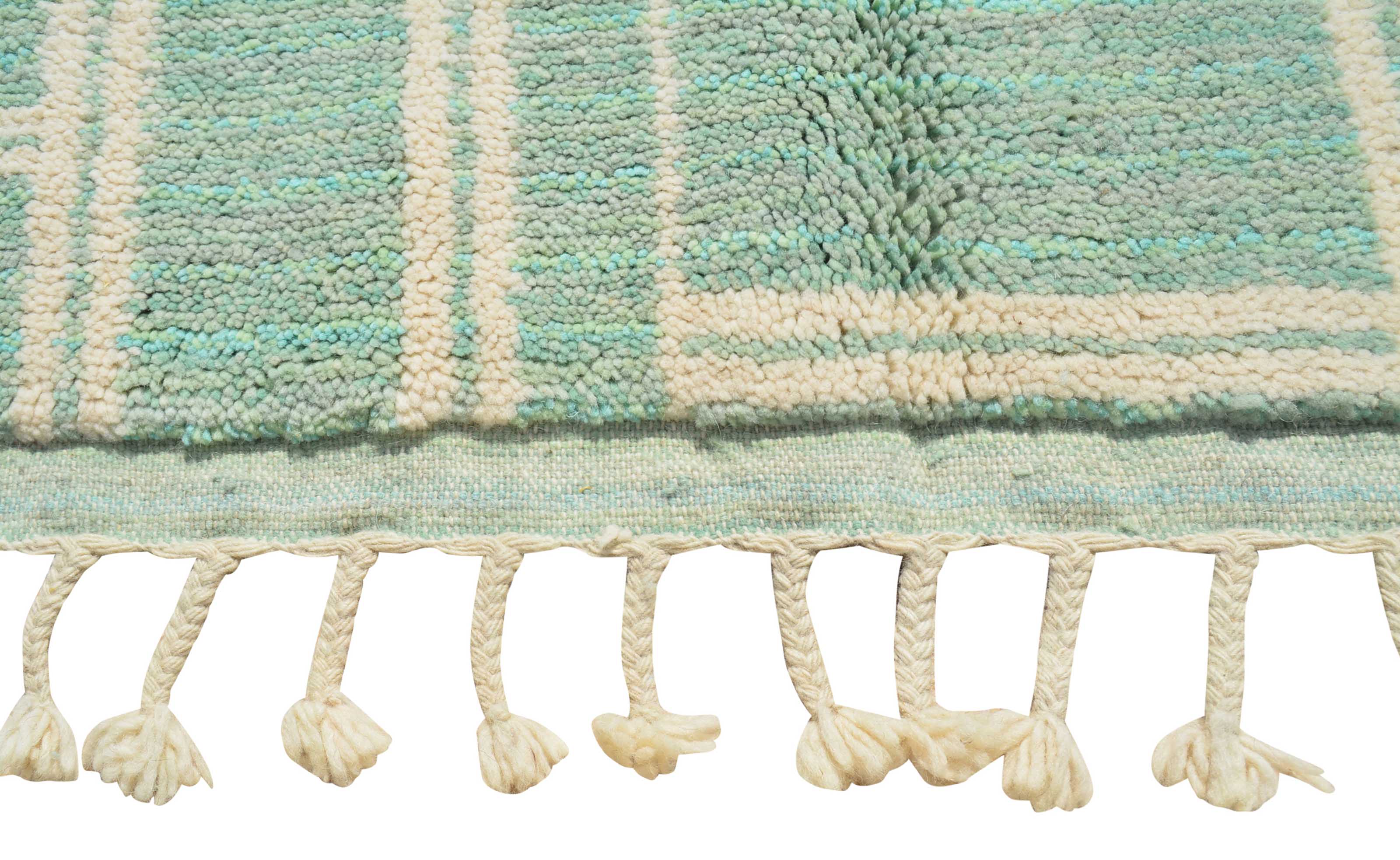 Mint Maze | 5'x8' Mint Green Geometric Moroccan Area Rug