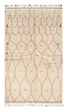 Mirage - Elegant Pink Diamond Blue Dots Rug | Illuminate Collective