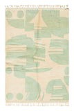 Mist | 6'x9' Abstract Mint Green & Beige Moroccan Area Rug